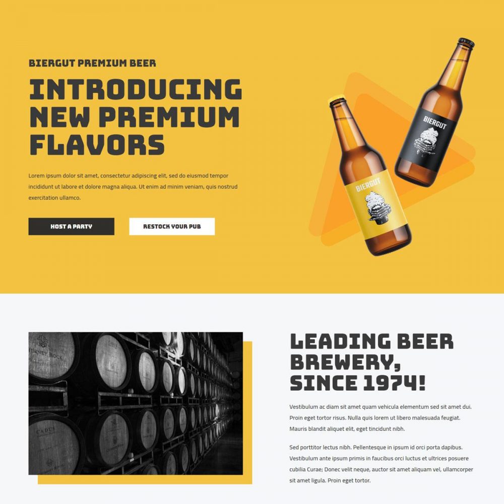 Beer Launch Landing Page